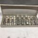 Lot of 12 silver metal knive holders