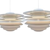 2 Scandinavian Pendant Lights • Verona • Svend Middelboe • Nordisk Solar • 1968