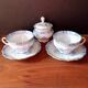 Vintage theresia pattern porcelain coffee cup and sugar bowl set, seltmann