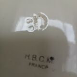 Set of six HBCM dessert plates