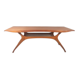 Organic shaped coffee table vintage scandinavian 1960s