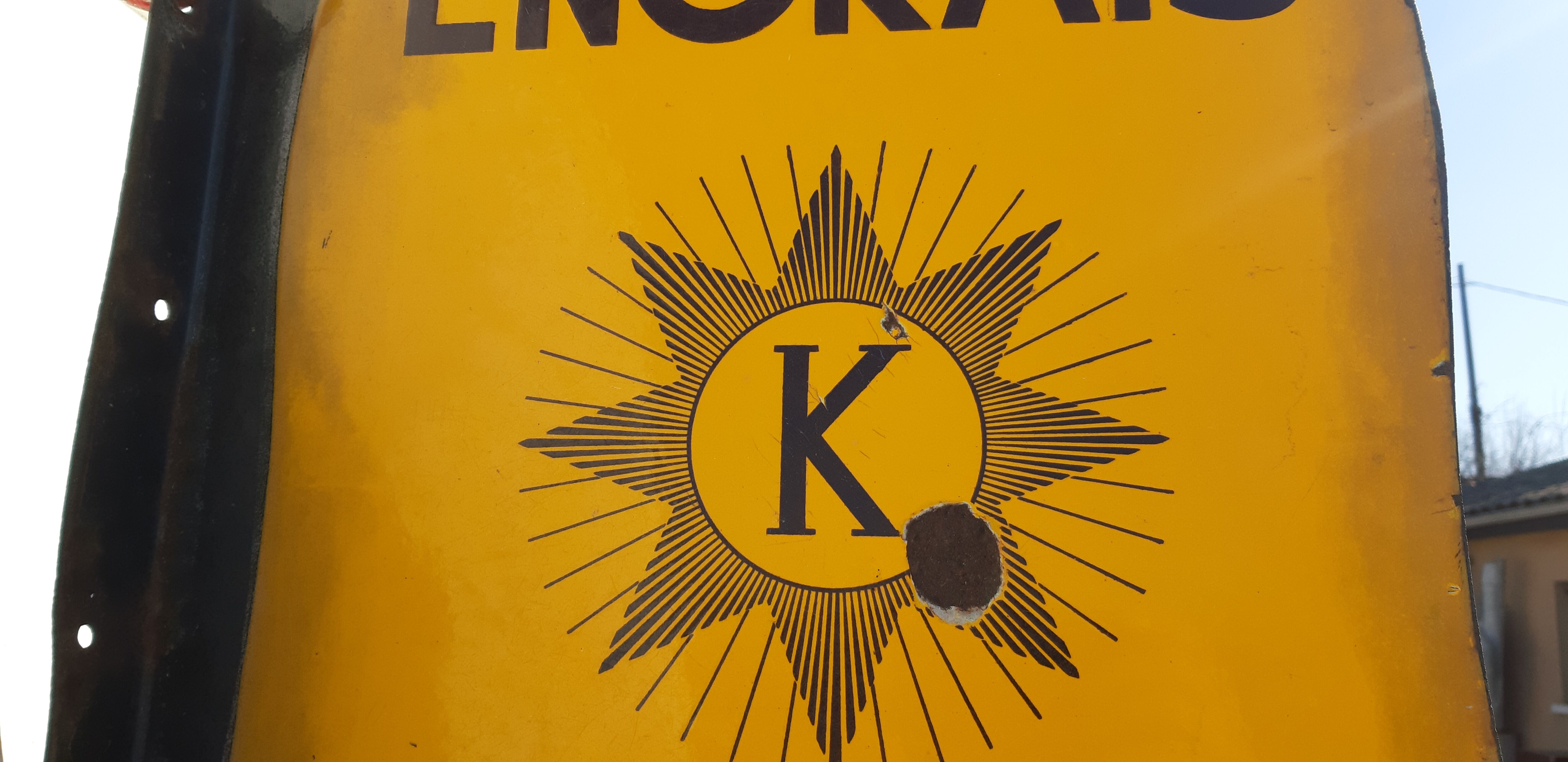 Enamelled plate Kuhlmann