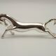 Set of Six French Vintage Silver Metal Stylized Horse Shaped Cutlery Rests 4775