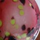 La rochere glassware vase in pink and multi-colored multi-layered glass signed