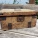 Old wooden box chest