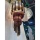 Smoked and Clear "Quadriedro" Cascade Chandelier Murano Glass