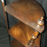 19th century fruit wood corner shelf