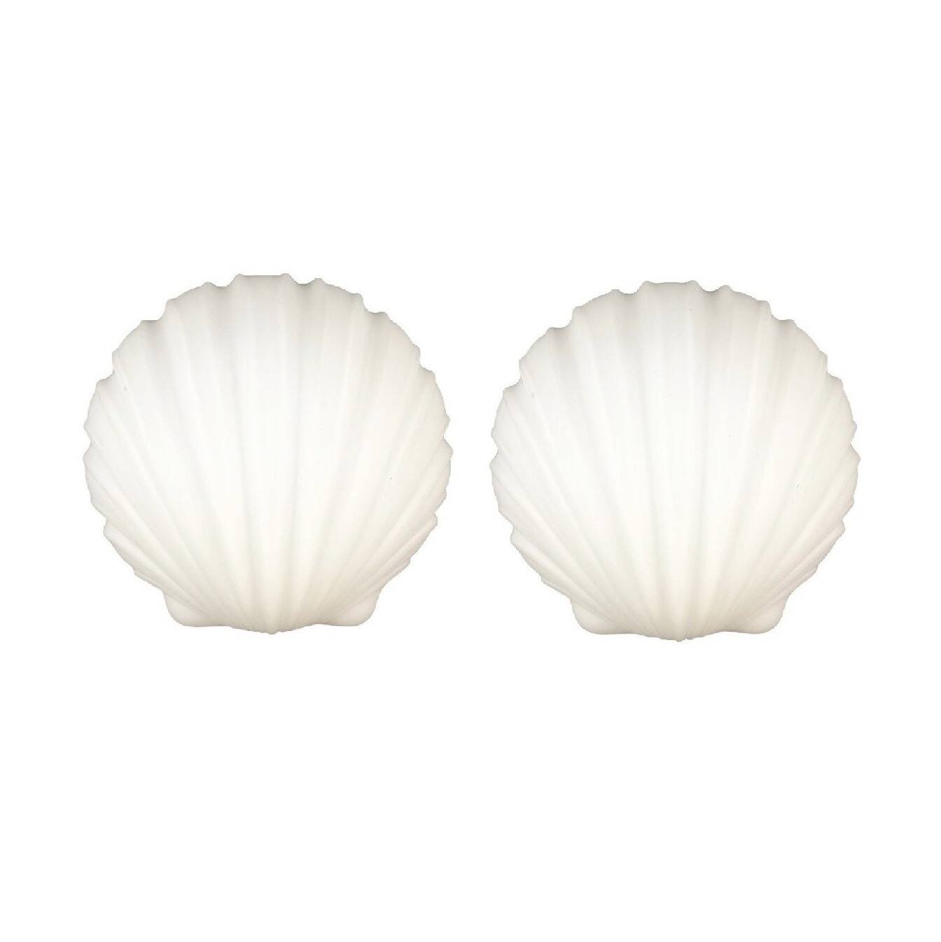 Pair of Opaline Glass Shell-Shaped Wall Lights from Limburg, Germany, 1970s