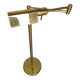 reading floor lamp in golden brass vintage design ep 1970