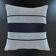 Woven striped cushion