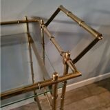 Bamboo brass rolling table 1970
