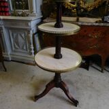 Rotating store floor in mahogany and marble of the nineteenth century