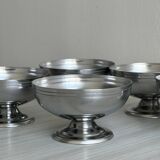 6 coupelles en métal