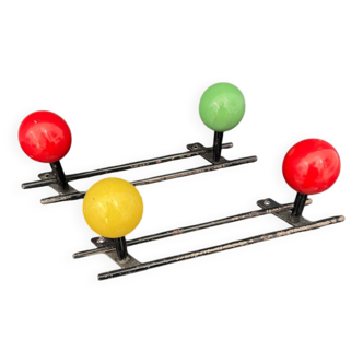 Patères doubles, années 60