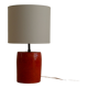 Red ceramic lamp