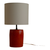 Lampe en céramique rouge
