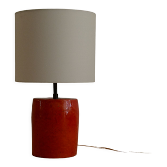 Red ceramic lamp