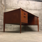Mid-Century German Teak Executive Desk from Wilhelm Renz, 1960s