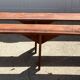 Pair of solid wood farmhouse benches 250cm for rustic farmhouse table 1950
