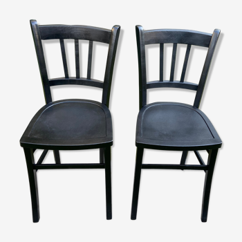 Pair of vintage Luterma bistro chairs