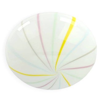 Plafonnier vintage en verre de Murano dans des couleurs pastel bonbon.