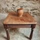 Table basse ancienne en noyer et chêne – France, vers 1900