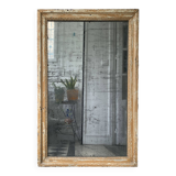 19th century mercury mirror patinated trumeau
