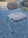 Vintage office chair with chrome base and fabric top