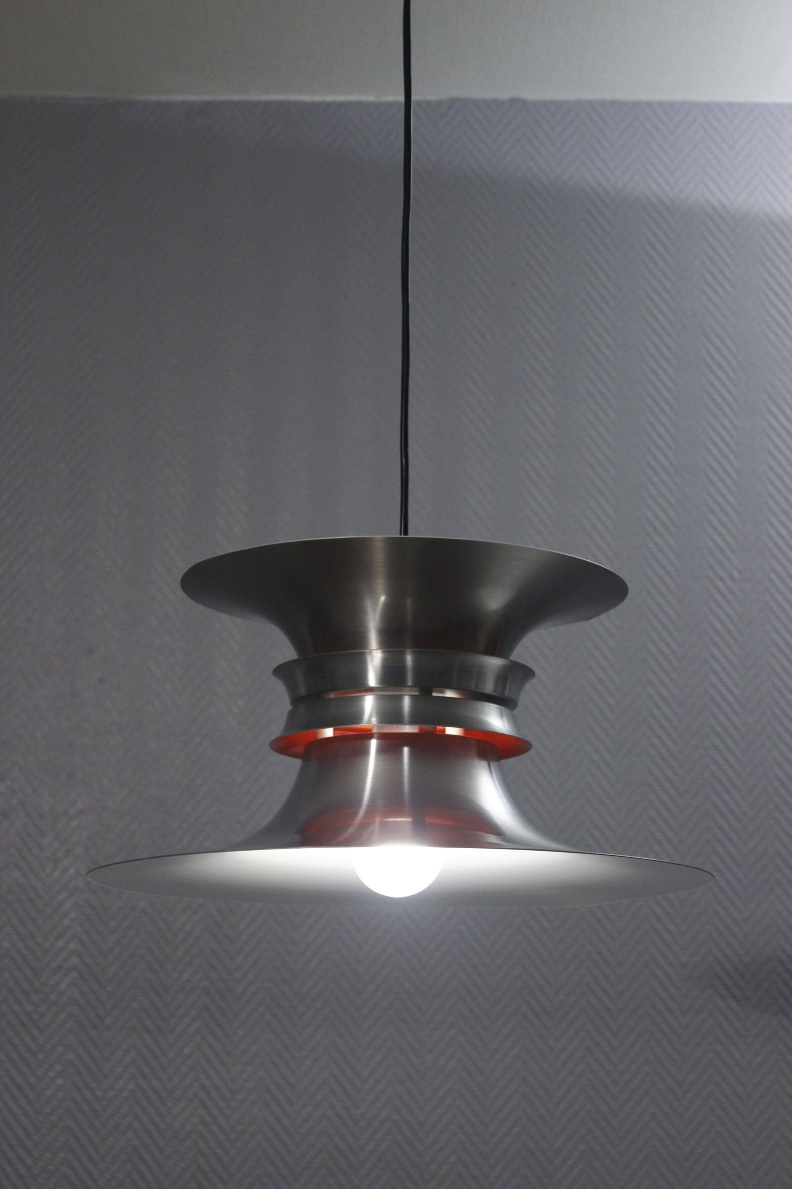 Vintage Scandinavian suspension light Bent Nordsted & Lyskaer Belysning, Denmark