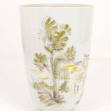 Large porcelain vase from the mid-century, hand-painted, Hutschenreuther, Selb, Germany, 1950s.