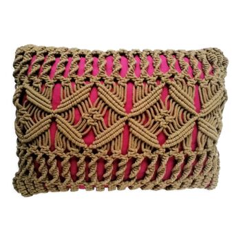 Macramé cushion 40 x 30 cm