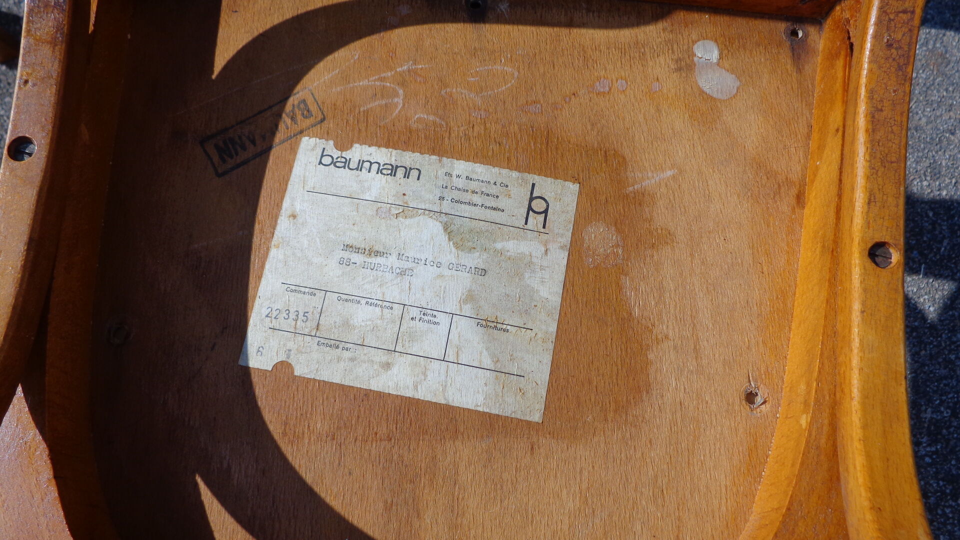 Série de 9 chaises Baumann