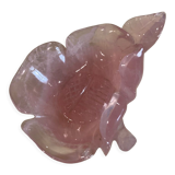 Empty pocket in rose quartz
