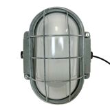 Grey Industrial Cast Iron Wall Lamp from Elektrosvit, 1960s