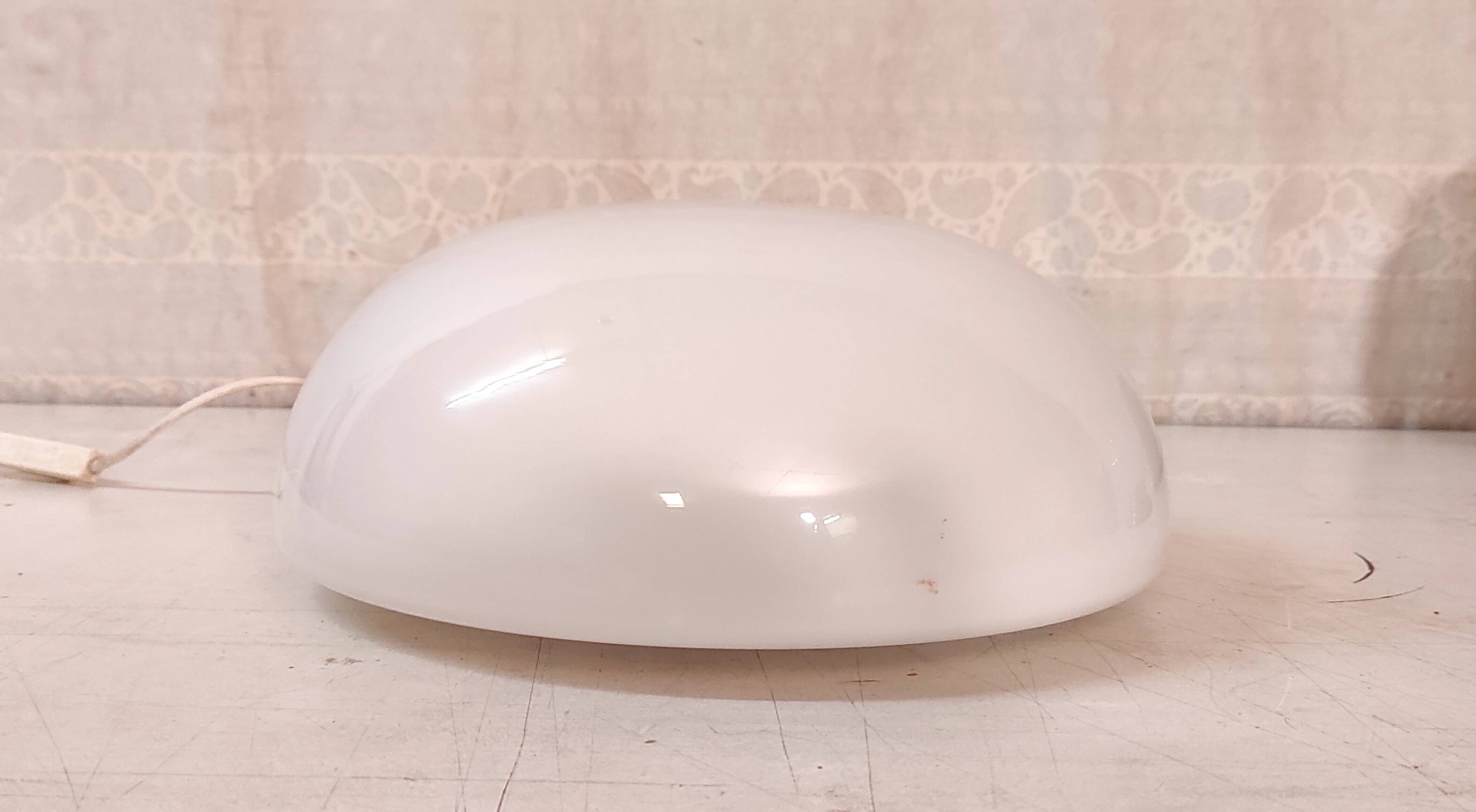 Ceiling light or globe wall lamp opaline diameter 30 cm - mid 20th century