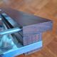 Modern tray - glass and rosewood - vintage