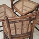 Set of 4 old Thonet style cane bistro chairs from the 1930s