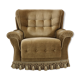 Fauteuil vintage danoise avec rembourrage années 1970