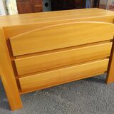 Commode en orme massif vers 1970