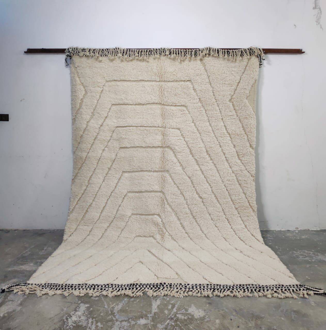 Handmade wool Berber rug 300X200 cm