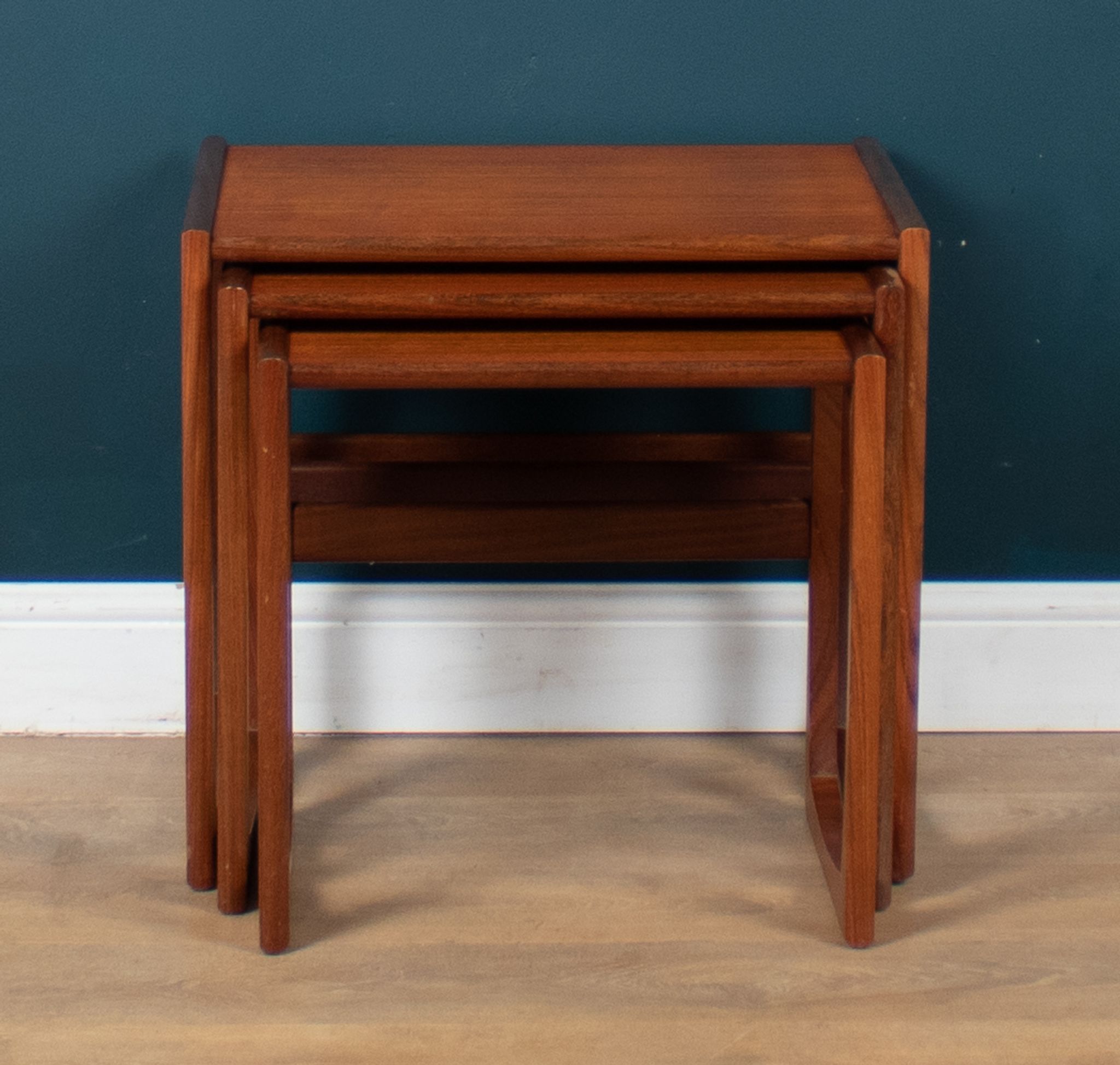G plan quadrille nest of three coffee tables, 1960