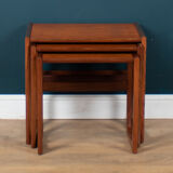 G plan quadrille nest of three coffee tables, 1960