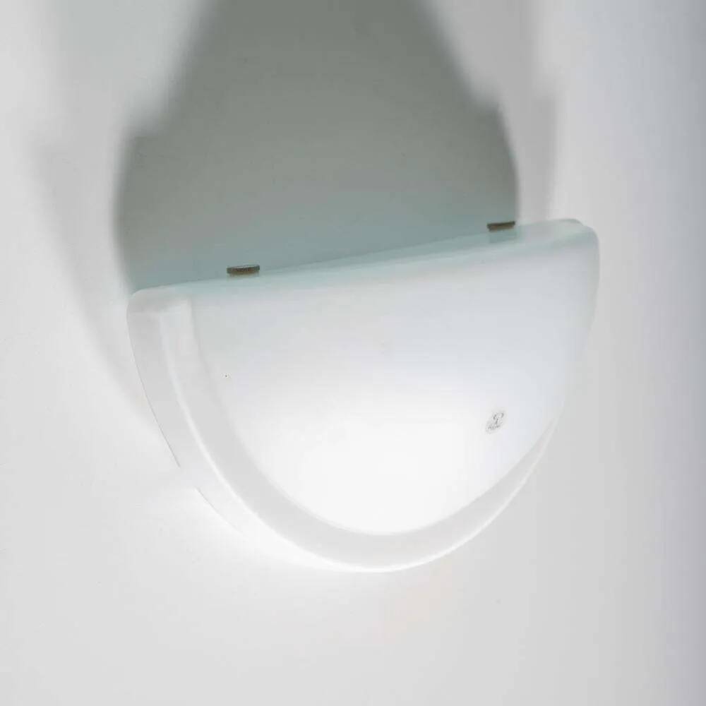 Space Age glass wall lamp by Peil & Putzler, minimalist.