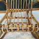 Rocking chair, vintage children's rocking chair, bamboo rattan armchair