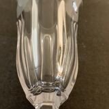 11 crystal champagne flutes, old and blown