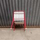 Red metal children's garden armchair