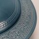 Blue Earthenware "Margherita" Centerpiece by Antonia Campi for Laveno, Italy