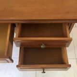 Directoire style desk with 5 drawers and side shelves