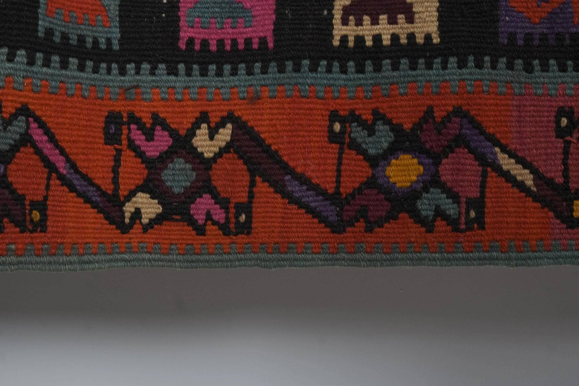 Vintage Turkish hallway rug 190x500 cm