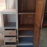 Asymmetrical Art Deco period wardrobe